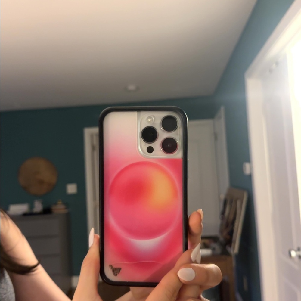 Wildflowers Vibrant Pink and Orange Phone Case